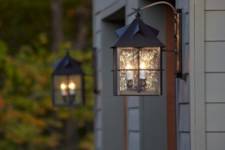Showcase your new garage door with just the right outdoor lighting