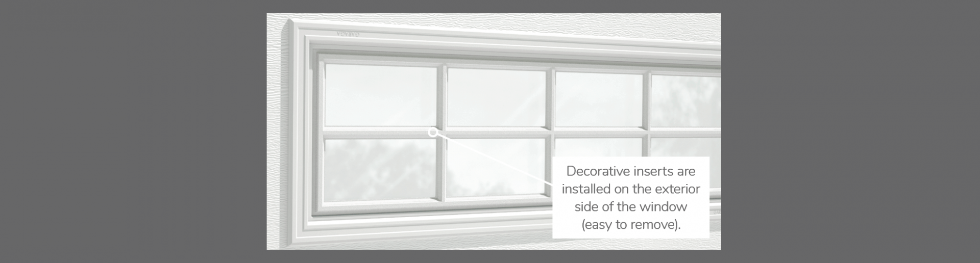Stockton Decorative Insert, 41" x 16", available for door 3 layers - Polystyrene, 2 layers - Polystyrene and Non-insulated