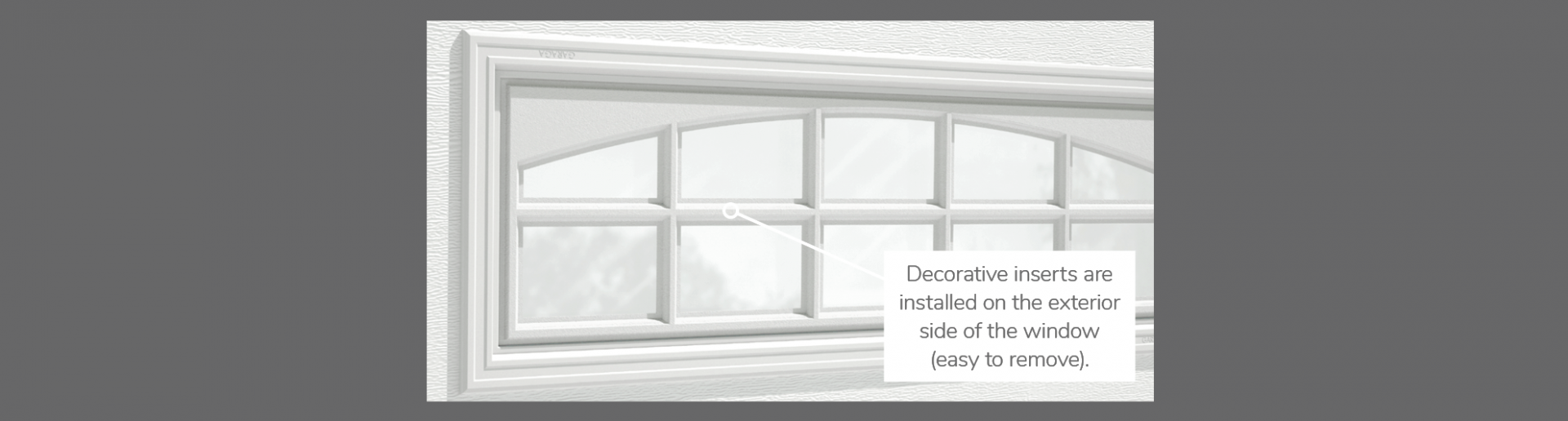Cascade Decorative Insert, 21" x 13" and 40" x 13", available for door R-16, R-12