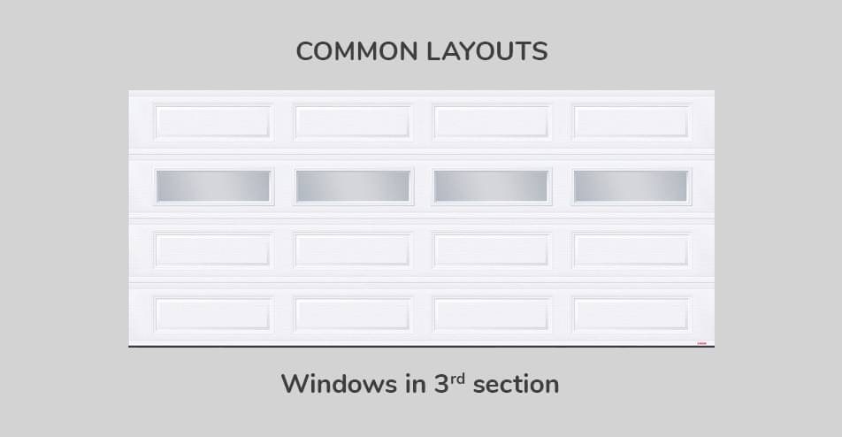 Common layouts, 16' x 7', Windows in third section