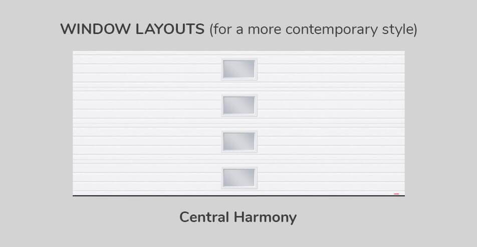 Window layouts, 16' x 7', Centrale Harmony